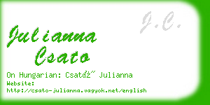 julianna csato business card